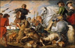 The Wolf and Fox Hunt by Peter Paul Rubens