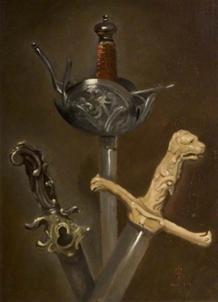 Three Swordhilts by John Everett Millais