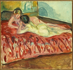 Two Reclining Nudes by Edvard Munch