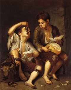 Two Urchins eating Melon and Grapes (after Murillo) by Anonymous