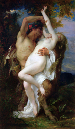 Nymphe enlevée par un faune by Alexandre Cabanel