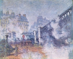 Pont de l'Europe, Gare Saint-Lazare by Claude Monet