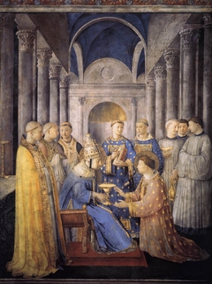 Consacrazione di san Lorenzo come diacono by Fra Angelico