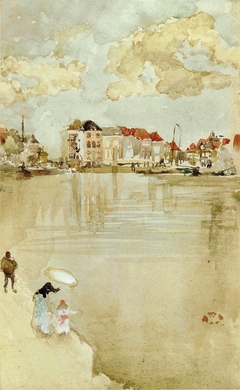 Note in Gold and Silver - Dordrecht by James Abbott McNeill Whistler