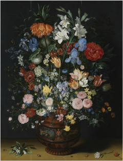 Bloemen in een vaas by Jan Brueghel the Elder