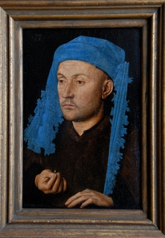 Mann mit der blauen Sendelbinde by Jan van Eyck