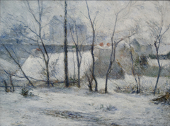 Garden under Snow by Paul Gauguin