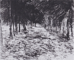 Avenue in Park d'Argenson in Asnierès by Vincent van Gogh