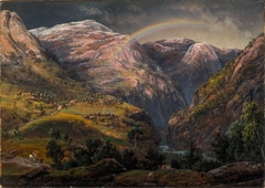 View from Stalheim over Nærødalen by Johan Christian Dahl