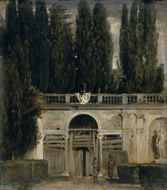 View of the Garden of the Villa Medici by Diego Velázquez