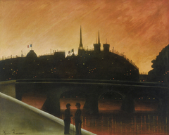 View of the Île de la Cité, Paris by Henri Rousseau