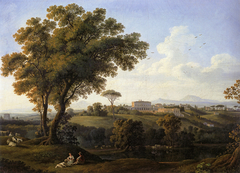 View of Villa Albani in Rome by Jacob Philipp Hackert