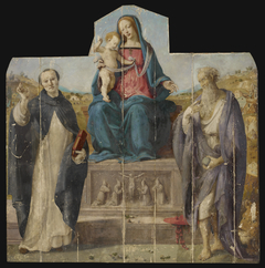 Virgin and Child with Saints Vincent Ferrer and Jerome by Piero di Cosimo