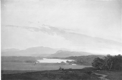 Voralpenlandschaft in Abendstimmung by Ernst Kaiser