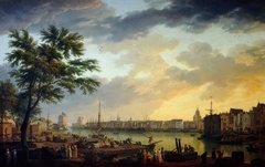 Vue du Port de La Rochelle, prise de la petite Rive by Joseph Vernet