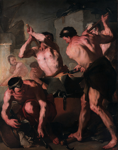 Vulcan's Forge by Luca Giordano