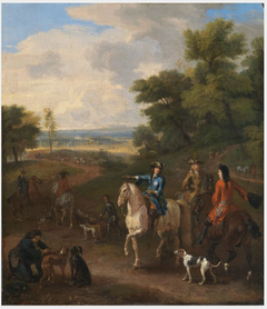 William III Hunting at Het Loo by Dirk Maas