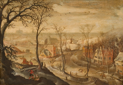 Winter landscape with the massacre of the innocents by Antwerpen