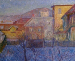 Winter Sun, View from Breiseth Hotel at Lillehammer by Thorvald Erichsen