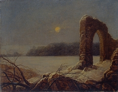 Winterlandschaft mit verfallenem Tor by Carl Gustav Carus