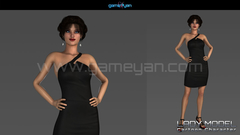 Young Woman Cartoon Character Modeling by GameYan Studio