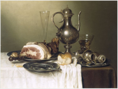 A Banquet-piece by Willem Claesz Heda