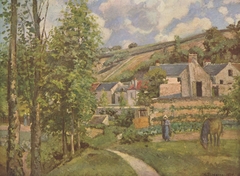 A Corner of L'Hermitage, Pontoise by Camille Pissarro