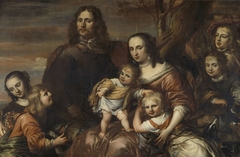 A couple with six children by Jürgen Ovens