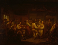 A Peasant Dance in Finland by Aleksander Lauréus