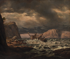 A Shipwreck on the Coast of Norway by Johan Christian Dahl