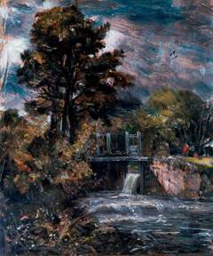 A Sluice (perhaps on the Stour) by John Constable
