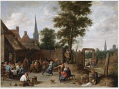 A Village Kermesse near Antwerp by David Teniers the Younger