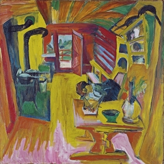 Alpine Kitchen by Ernst Ludwig Kirchner