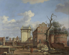 An Architectural Fantasy by Jan van der Heyden