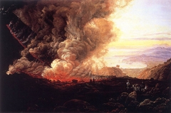 An Eruption of Vesuvius. Copy after J. C. Dahl by Jacob Calmeyer