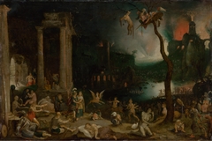 Aneas and the Cumean Sybil in the Underworld by Jan Brueghel the Elder