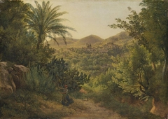 Ansicht von Casamicciola auf der Insel Ischia by Josef Rebell