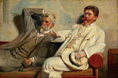 Art critics. Study by Michael Peter Ancher