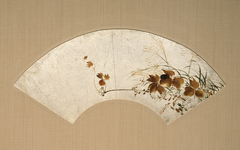 Autumn Leaves and Grasses (Akikusa zu urushi-e senmen) by Shibata Zeshin