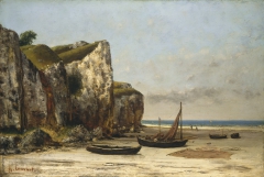 Beach in Normandy by Gustave Courbet