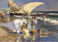 Beach of Valencia by Morning Light by Joaquín Sorolla