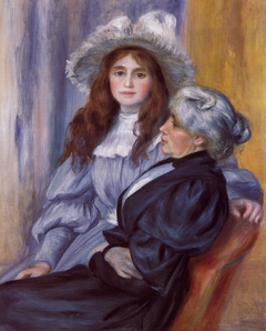 Berthe Morisot et sa fille Julie Manet by Auguste Renoir