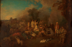 Bivouac by Antoine Watteau