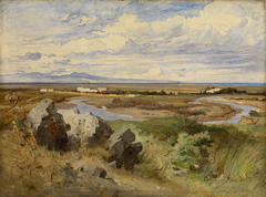 Blick auf den Campo d' Annibale bei Cannae by Edmund Kanoldt