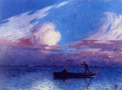 Boating at Night in Brière by Ferdinand du Puigaudeau