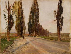 Boulevard of Poplars near Plankenberg by Emil Jakob Schindler