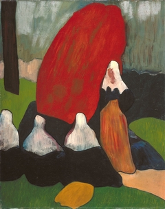 Breton Women with Seaweed by Émile Bernard