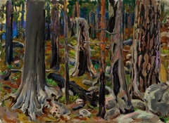 Burnt forest by Akseli Gallen-Kallela