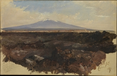 Catania and Mount Etna by Edward Lear