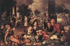 Christ and the woman taken in adultery by Pieter Aertsen